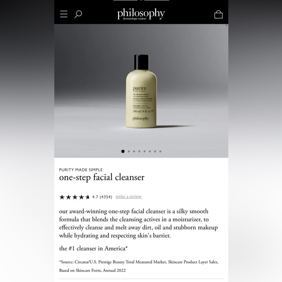 Philosophy Purity made simple one-step facial cleanser - Picture 4 of 4